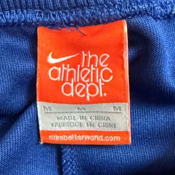 Y2K Revival Retro Nike The Athletic Dept Blue/Green Striped Track Pants Size M - Picture 4 of 8